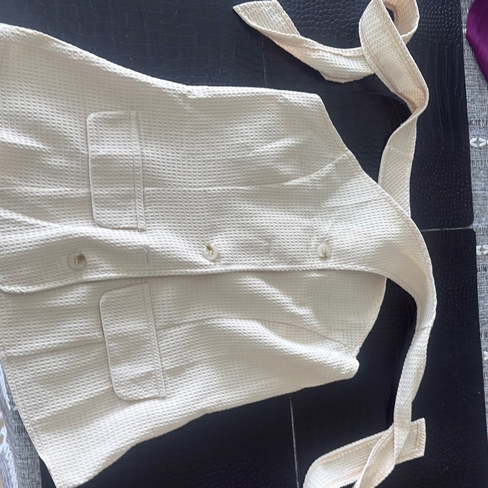 SHEIN Cream Textured Blouse